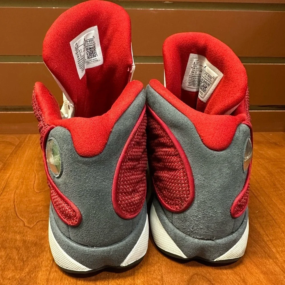 Jordan Red and White Sneakers